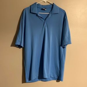 Nike dry fit golf polo blue